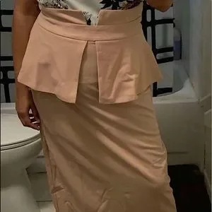Skirts | High Rise Peplum Skirt | Poshmark